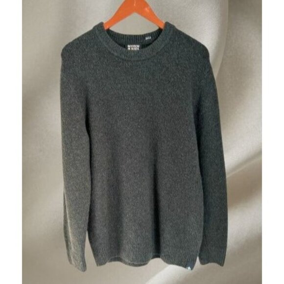 Scotch & Soda Mens Wool Blend Crewneck Sweater Long Sleeve Size Large - Picture 1 of 13